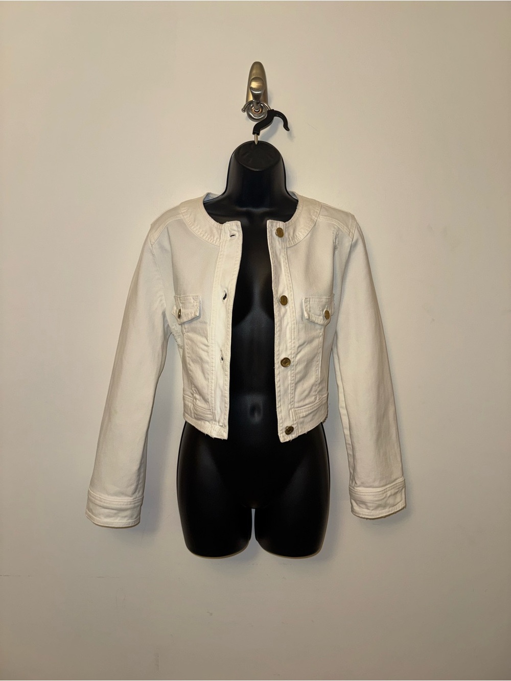 Dolce & Gabbana Vintage White Cropped Jacket